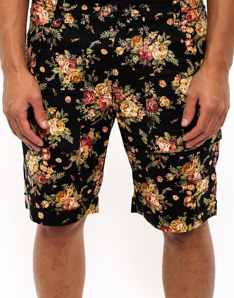 Thorpe Floral Short Black