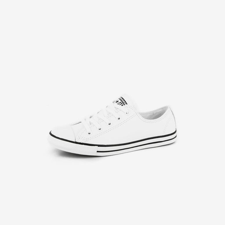 Womens Dainty Leather OX White