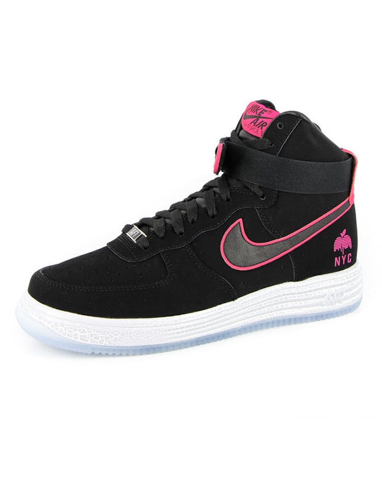 Lunar Force 1 Hyp HI QS Black/pink