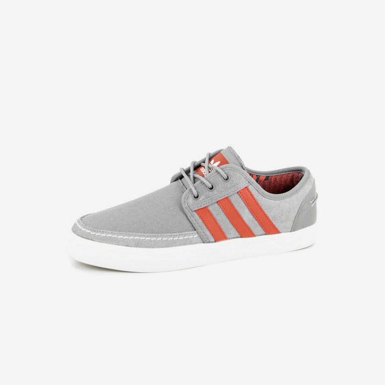 Seeley Boat Shoe Grey/red/white