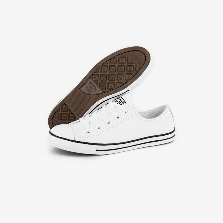 Womens Dainty Leather OX White