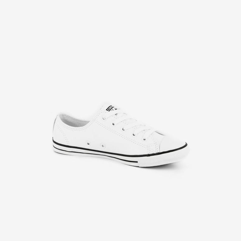 Womens Dainty Leather OX White