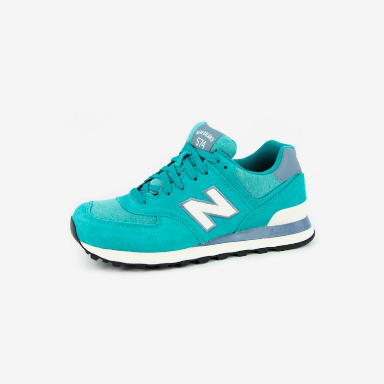 Womens Terry 574 Teal/white