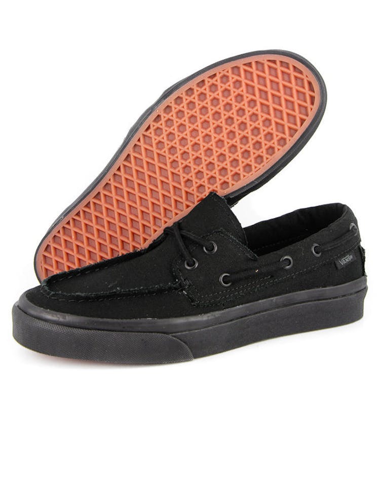 Zapato Del Barco Boatshoe Black/black