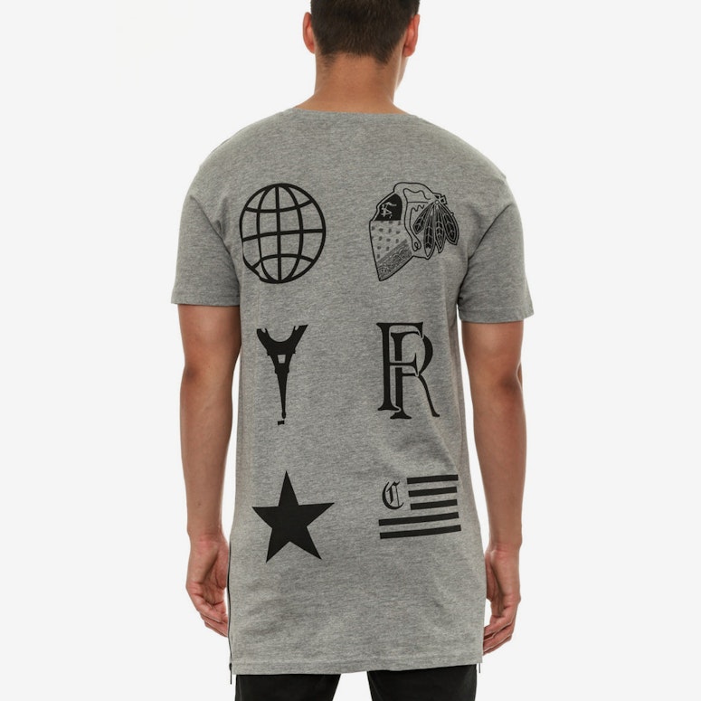 Iconic Capone ii T Grey Heather
