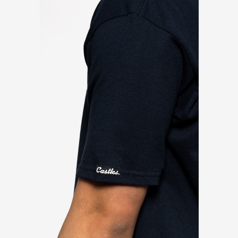 Medusa Speckle Tiger Tee Navy