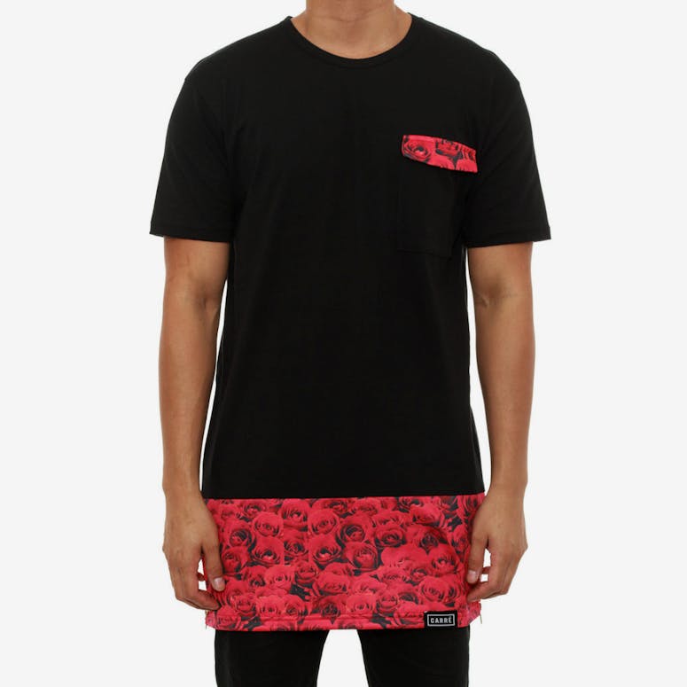 Red Roses Capone Tee Black/red
