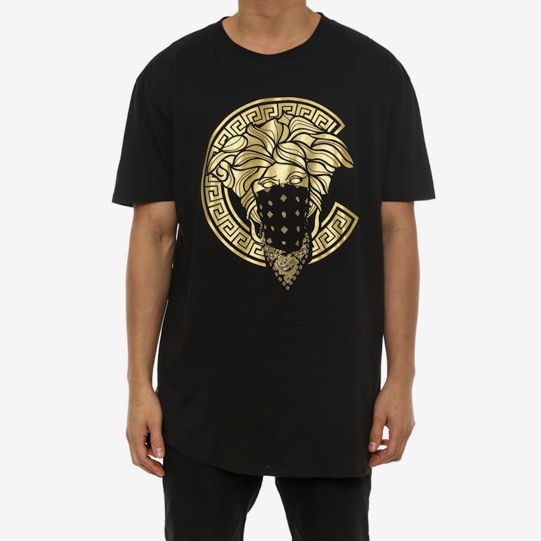 Medusa C Scallop Tee Black/gold