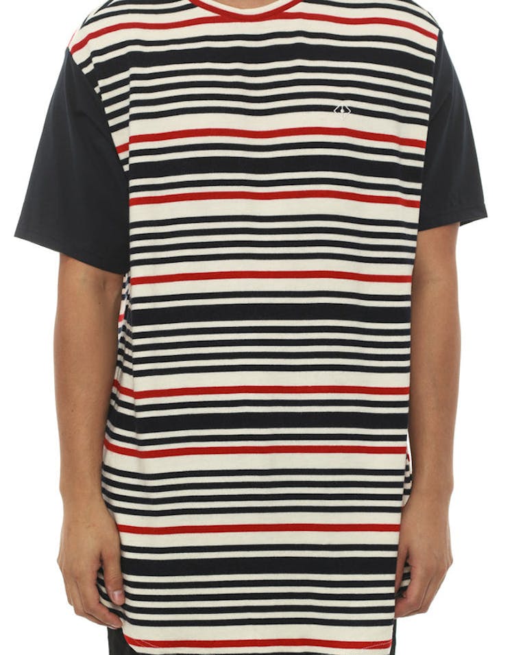 Knox Stripe Tee Red