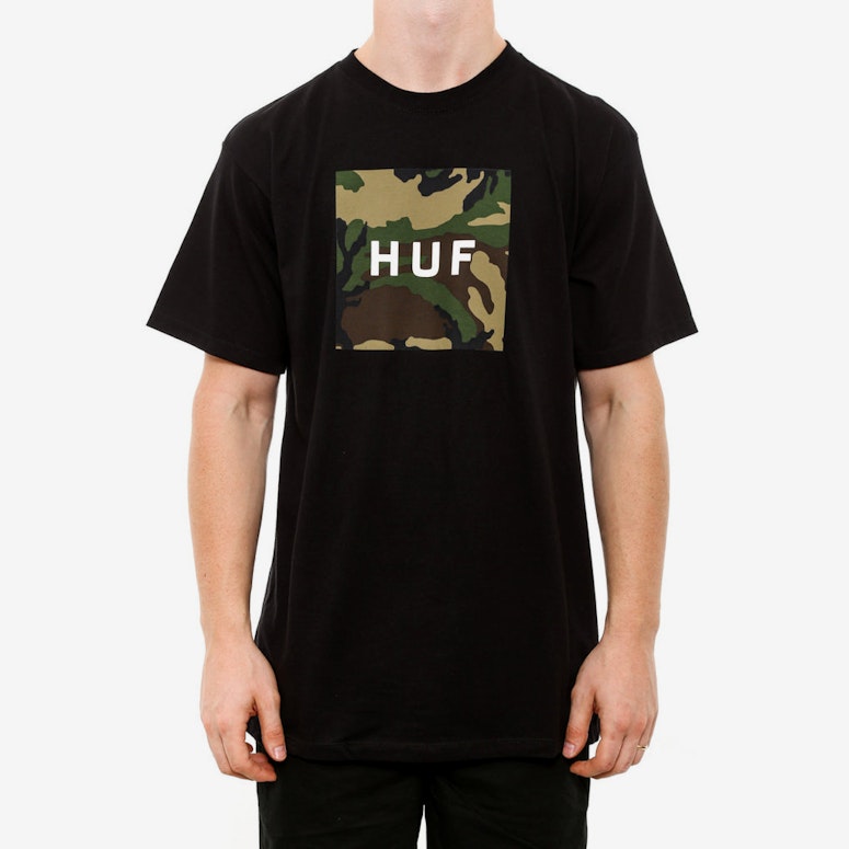Box Logo Fill Woodland CA Black