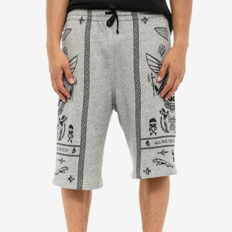 Black Order Sweatshort Navy/white