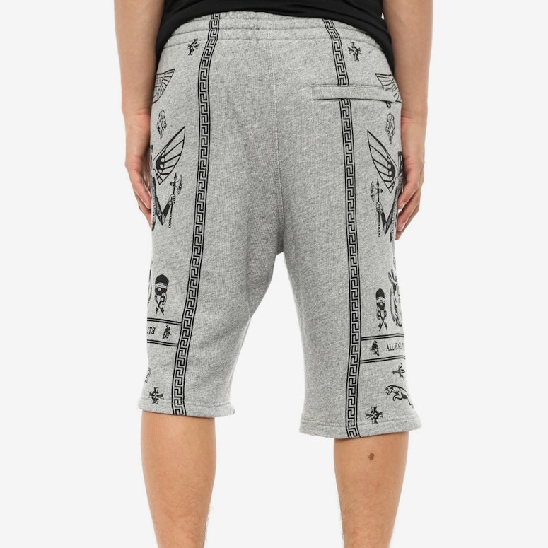 Black Order Sweatshort Navy/white