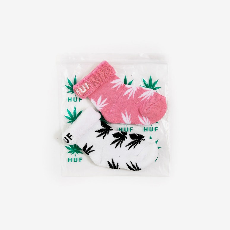 Seeds Socks 2pack White/pink