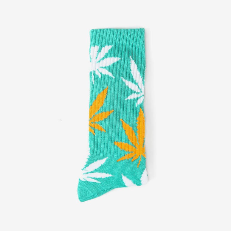 the Plantlife Socks 5 Jade/orange/whi