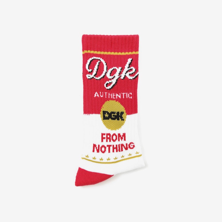 Authentic Sock White/red