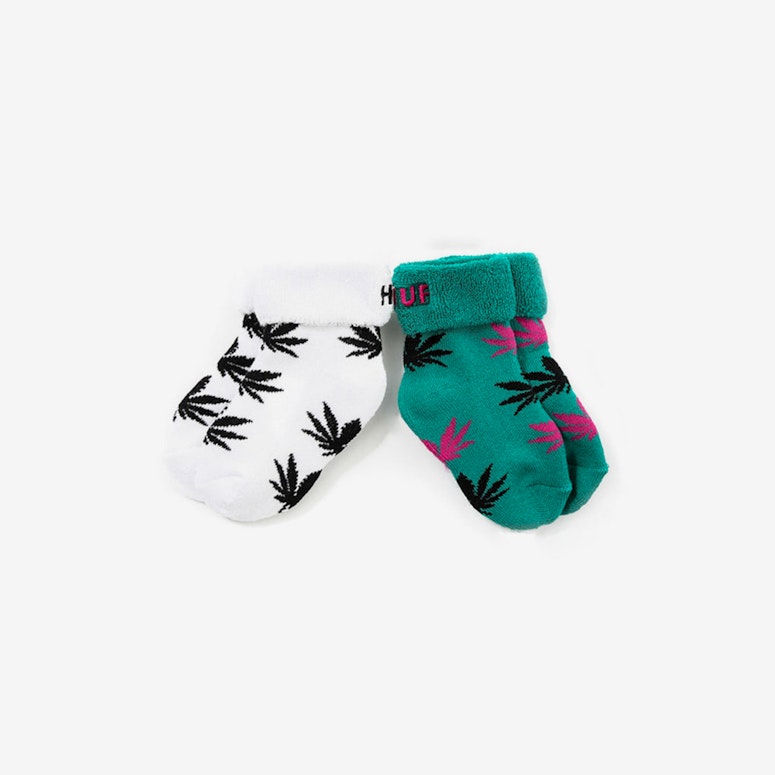 Seeds Socks 2pack White/jade
