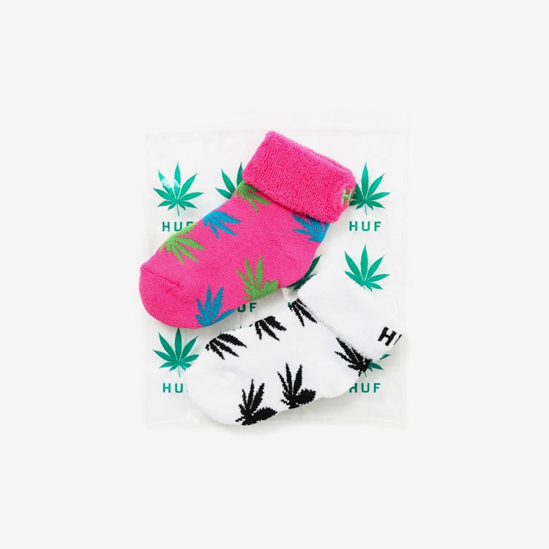 Seed Socks 2 Pack White/pink