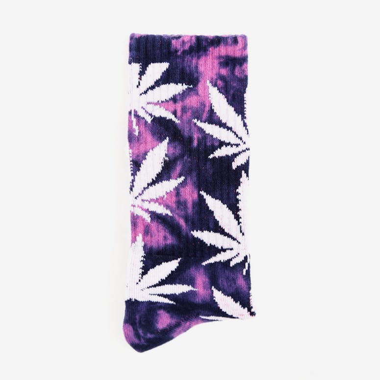 Tie Dye Plantlife Socks Purple/white