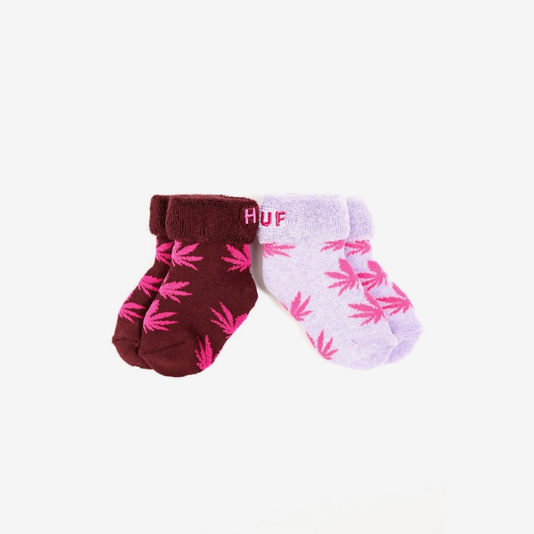 Seeds Socks 2pack Wine/purple/pin