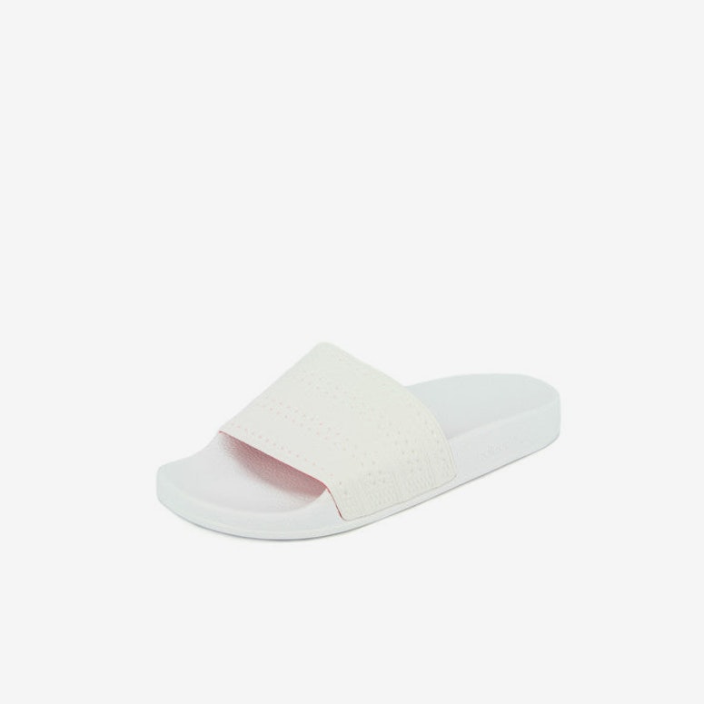 Adilette Slides White/white/red