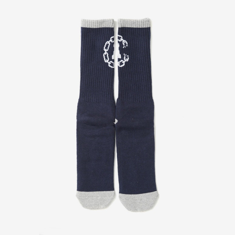 Chain C Socks Navy