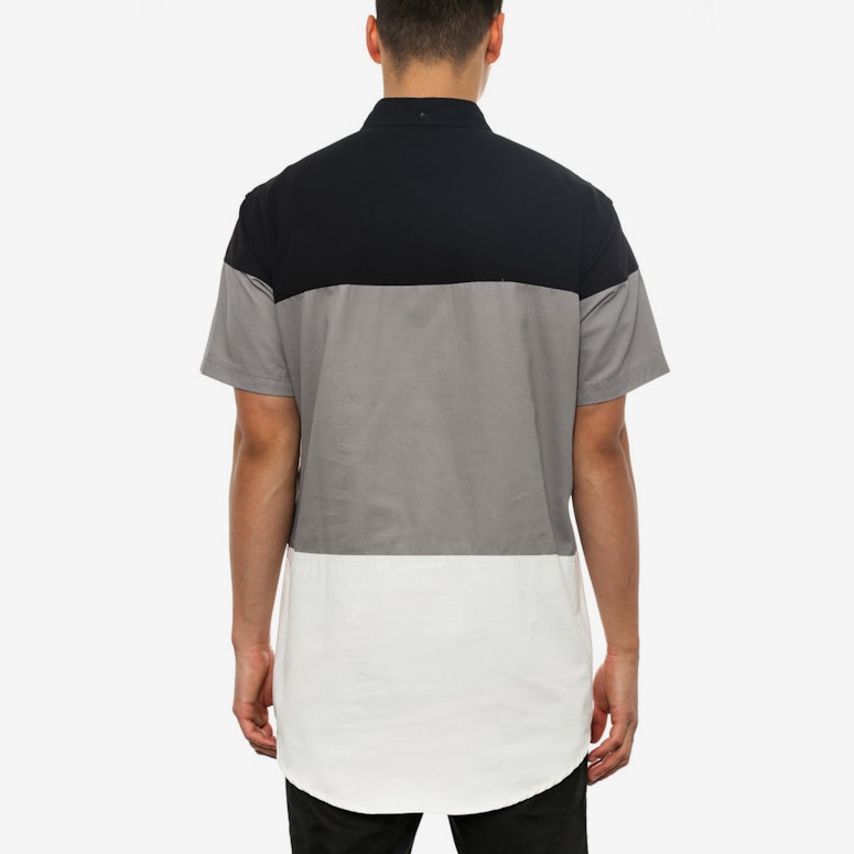 Sade Button up Black/white/gre