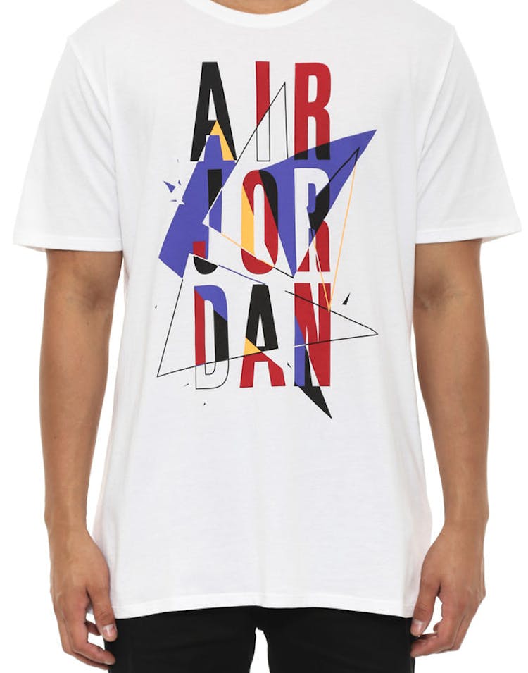 Air Jordan Vii Stacked Tee White