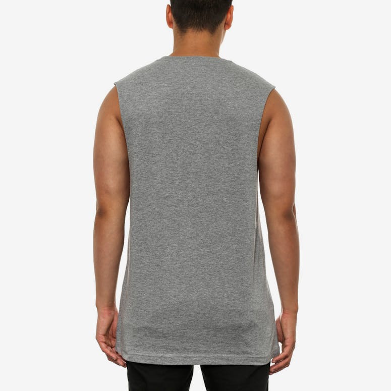 Bulls Team Logo Muscle Grey