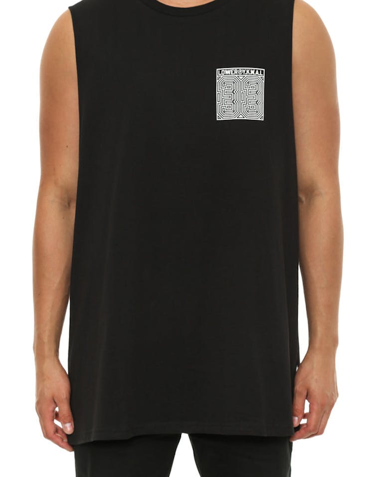 Cut Tank Stijl Black