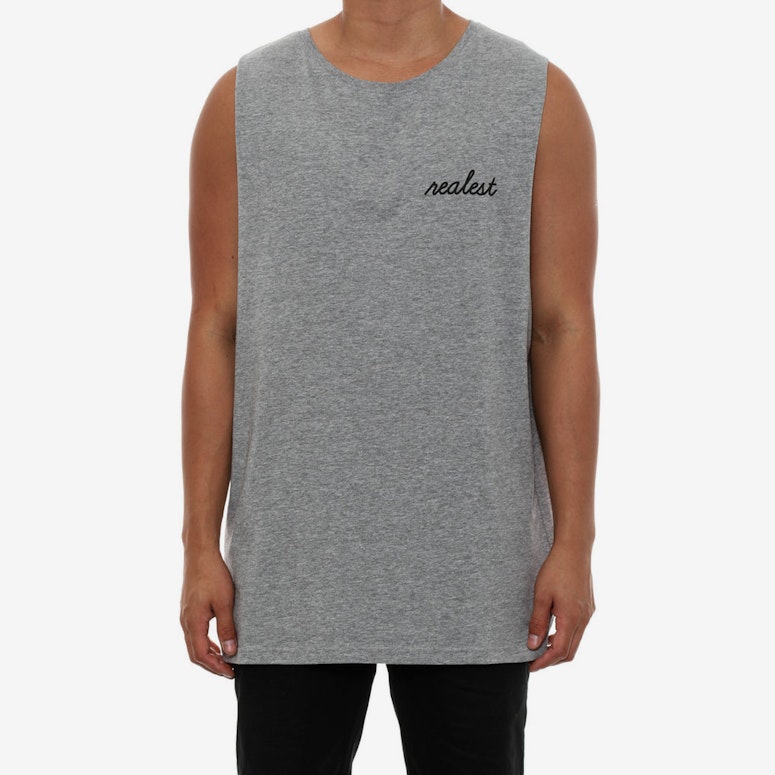 Realest Muscle Tank Grey Heather