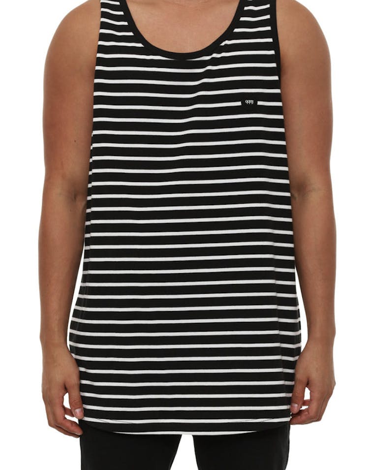Zero Stripe Tank Black/white