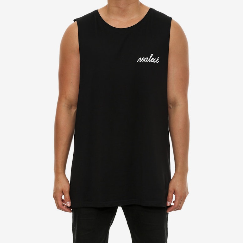 Realest Muscle Tank Black