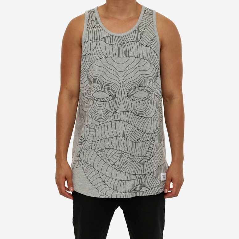 Linear Medusa Tank Top Grey