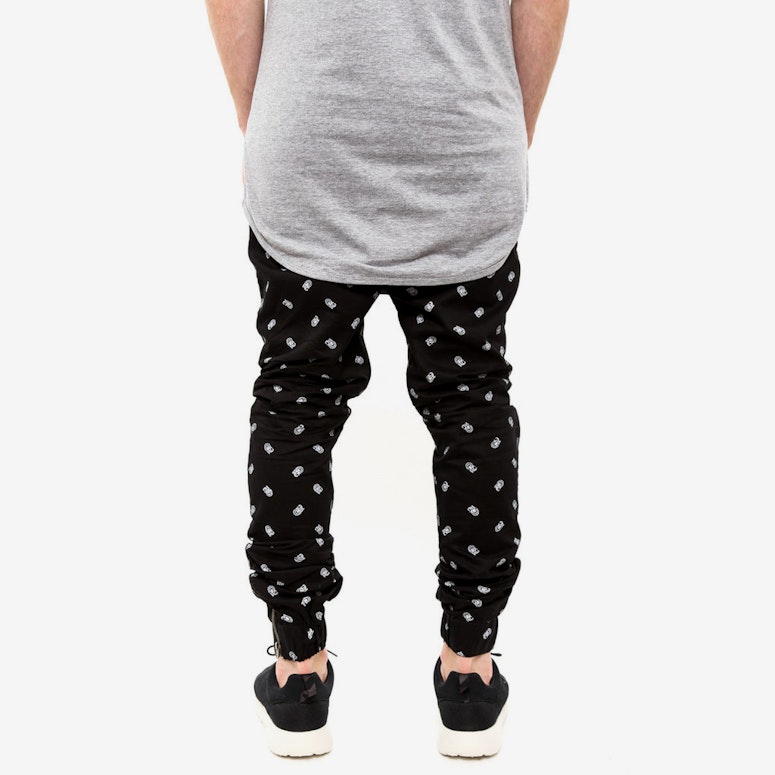Jenkins Cuffed Chino Black/white
