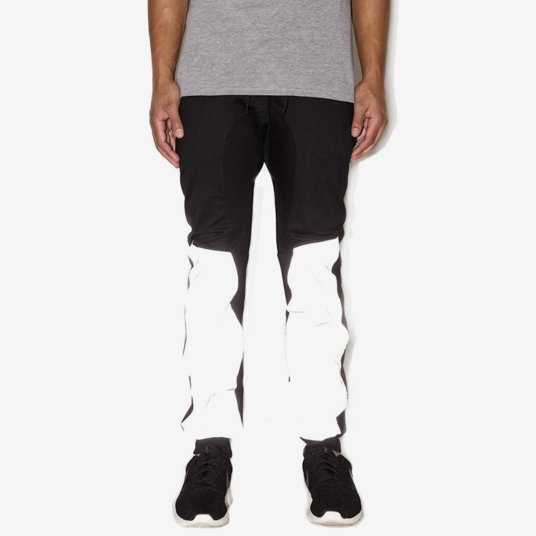 Reflective up Leg Jogger Black