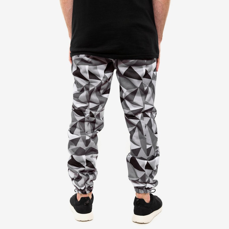 Geo Fleece Jogger Trackie White