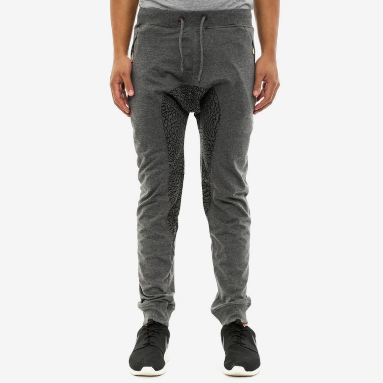 Elephant Print Jogger Pnt Grey