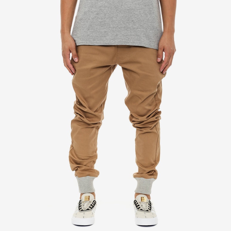 Propre Joggers W/ Rib Tobacco