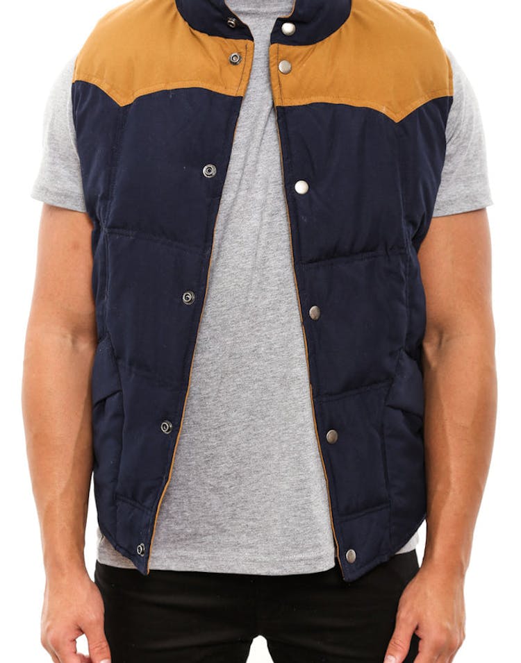 Winston Quickdry Vest Navy/tobacco