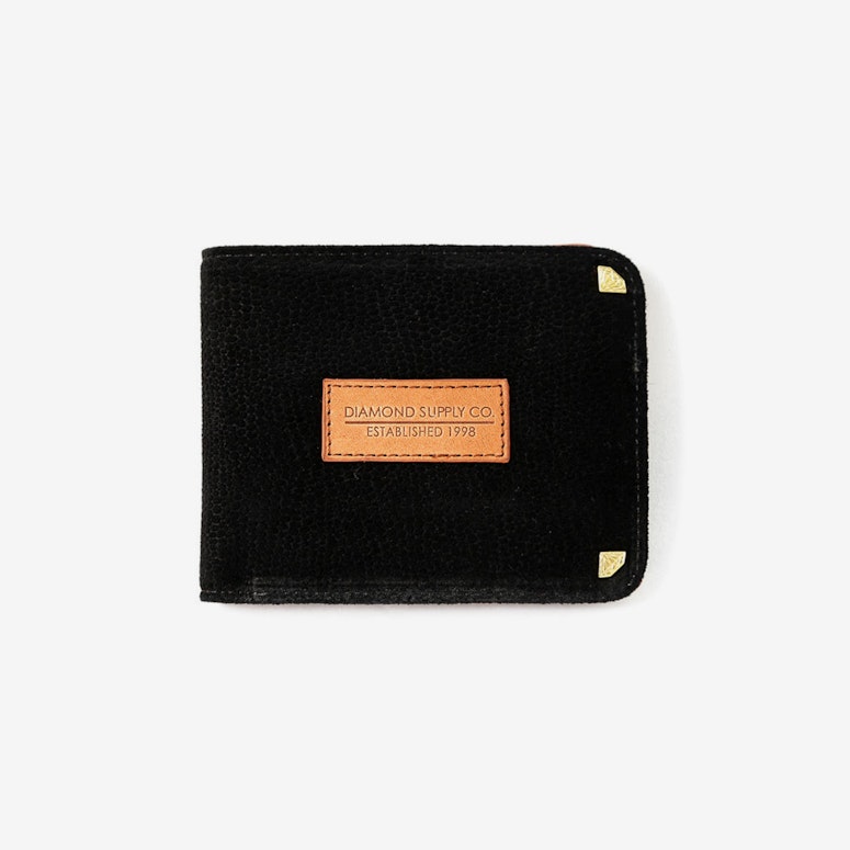 Bifold Suede Liz Wallet Black