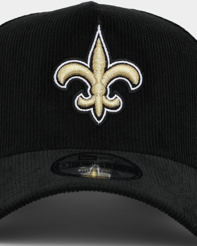 New Era New Orleans Saints 'NFL Season Kick Off' Corduroy 9FORTY A-Frame Snapback Black/OTC thumbnail - 4