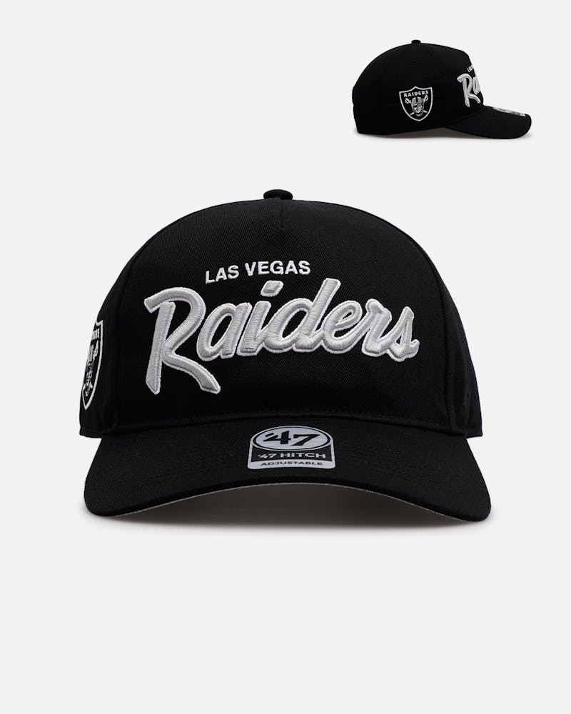 47 Brand Las Vegas Raiders 'Black Dome Script' 47 Hitch Snapback Black thumbnail - 0