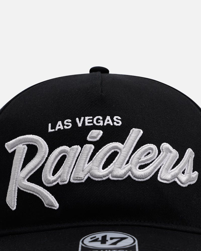 47 Brand Las Vegas Raiders 'Black Dome Script' 47 Hitch Snapback Black thumbnail - 4