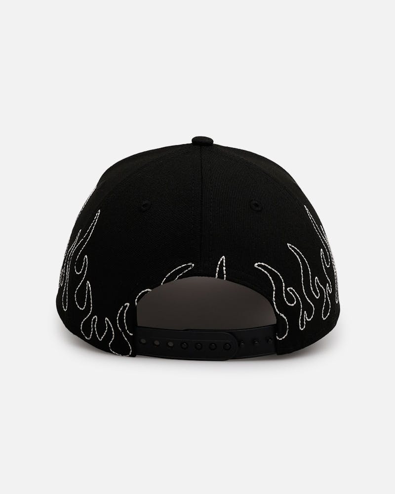 New Era Chicago Bulls 'Outline Flames' 9FORTY A-Frame Snapback Black thumbnail - 1
