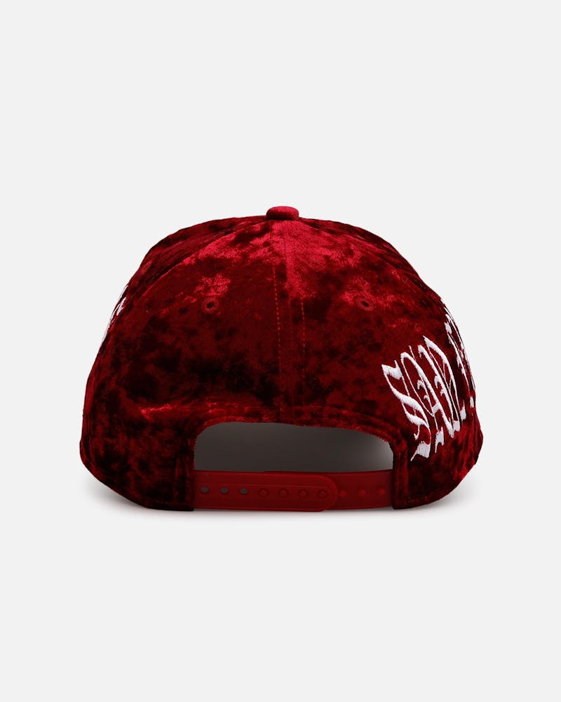 New Era San Francisco 49ers 'Velvet Gothic Script' 9FORTY A-Frame Snapback Maroon thumbnail - 2