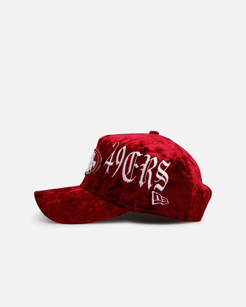 New Era San Francisco 49ers 'Velvet Gothic Script' 9FORTY A-Frame Snapback Maroon thumbnail - 4