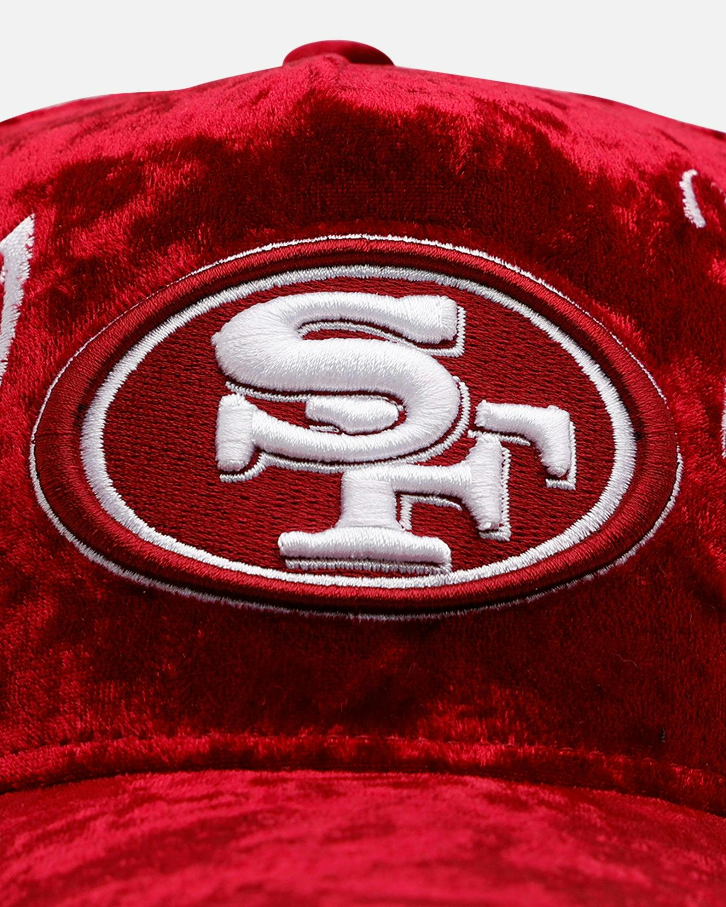 New Era San Francisco 49ers 'Velvet Gothic Script' 9FORTY A-Frame Snapback Maroon