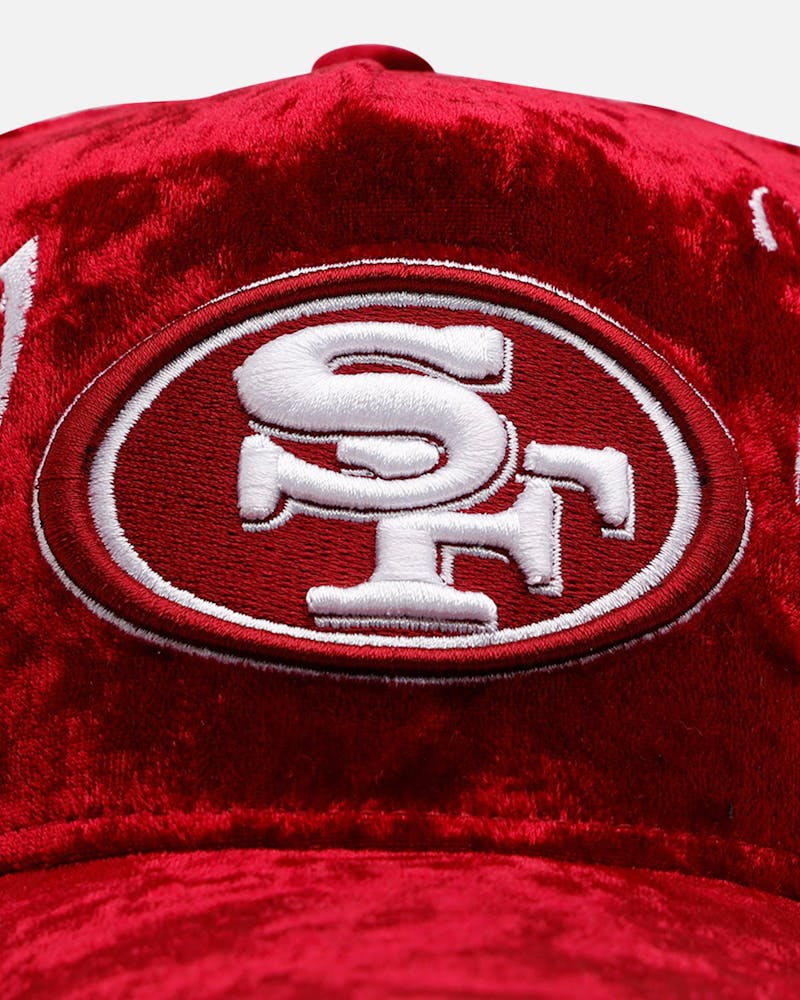 New Era San Francisco 49ers 'Velvet Gothic Script' 9FORTY A-Frame Snapback Maroon thumbnail - 5