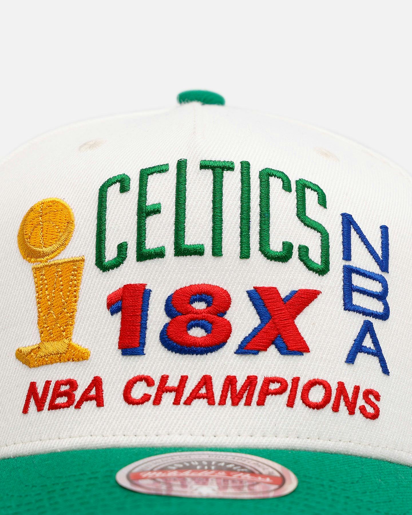 Mitchell & Ness Boston Celtics 'NBA Elite Finals' MVP Snapback Cream/Green