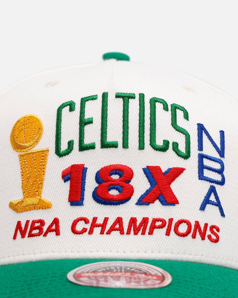 Mitchell & Ness Boston Celtics 'NBA Elite Finals' MVP Snapback Cream/Green thumbnail - 4